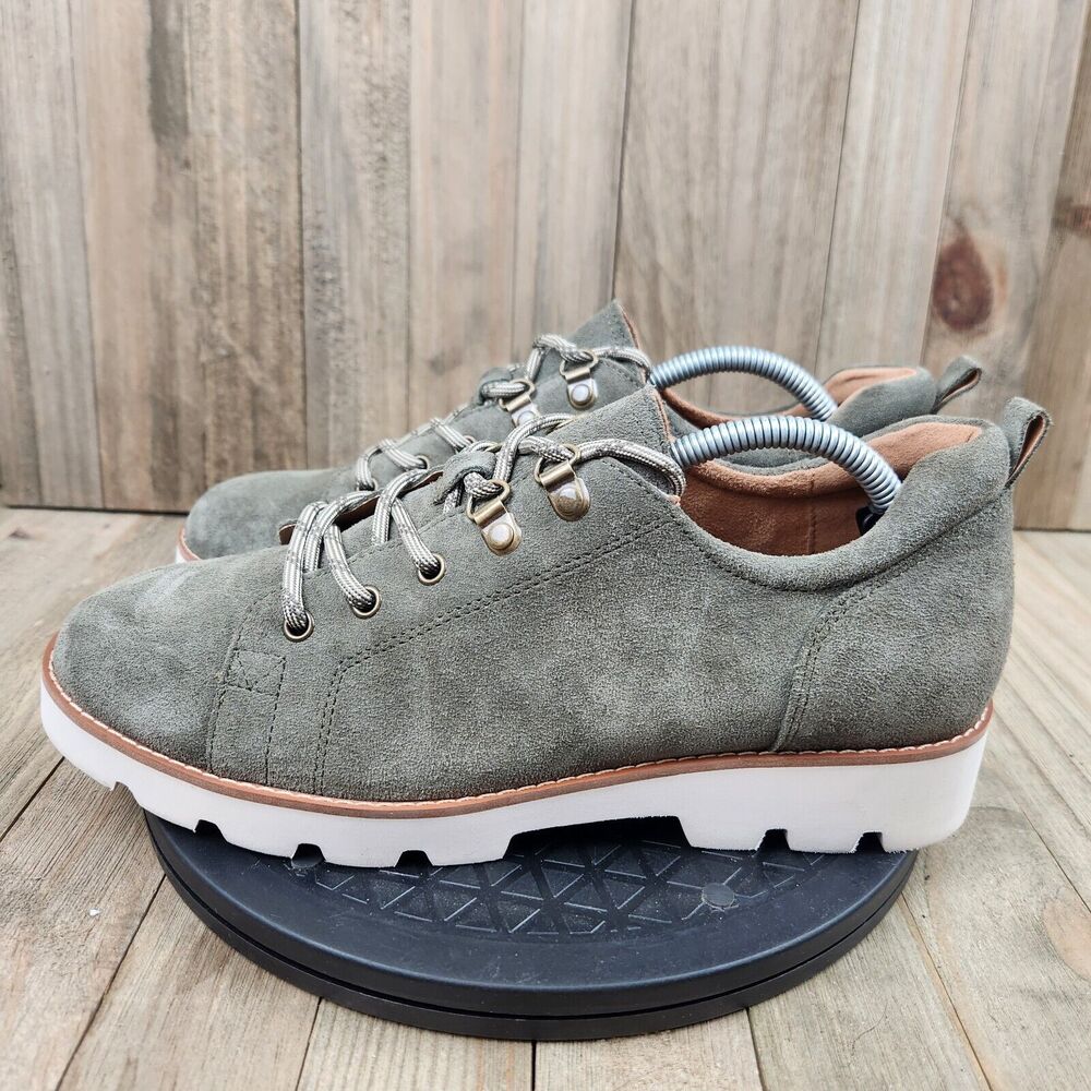 Womens Vionic Ballari size 8 wide Suede Eva Sole Oxford Loafers Shoes